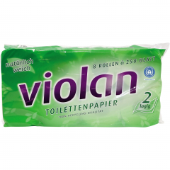 Fripa Toilettenpapier Violan 1530804 2lg. 250Bl. 8 Rl./Pack.,