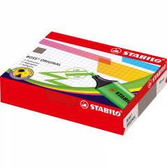 STABILO Textmarker BOSS ORIGINAL 70/10-1 2-5mm sortiert 10 St./Pack.,