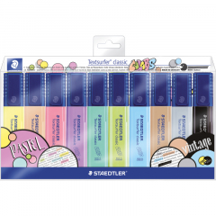 STAEDTLER Textmarker classic colors 364 CWP10 1-5mm sort. 10 St./Pack.,