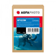 AgfaPhoto Tintenpatrone APHP62B wie HP C2P04AE 62 sw,