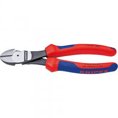 KNIPEX Kraft-Seitenschneider 74 02 180 mit Facette 180mm,