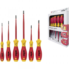 wiha VDE Schraubendreher-Set 35389 SlimFix 6teilig,