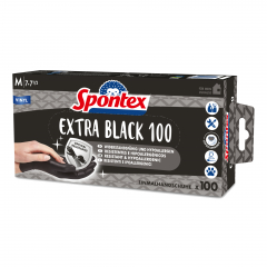 Spontex Handschuh Extra Black 12933017 Gr.07 sw 100St.,