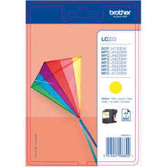 Brother Tintenpatrone LC223Y 550 Seiten gelb,