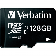 Verbatim Speicherkarte micoSDXC 44085 Class 10 128GB +Adapter,