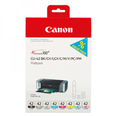 Canon Tintenpatrone 6384B010 CLI42 sw/c/m/g/fc/fm/gr 8 St./Pack.,