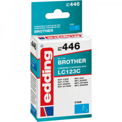 edding Tintenpatrone 18-446 wie Brother LC123 cyan,