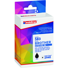 edding Tintenpatrone 18-583-01 wie Brother LC3219XLBk sw,