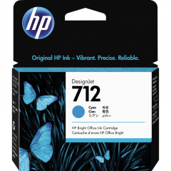 HP Tintenpatrone 3ED67A 712 29ml cyan,