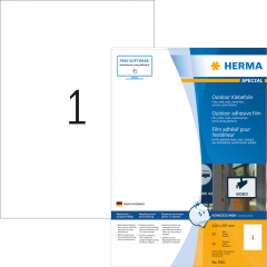 HERMA Outdoor Etikett DIN A4 weiß 50 St./Pack.,