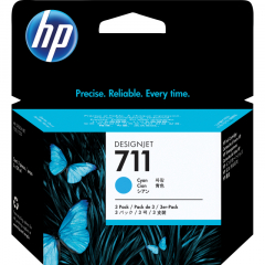 HP Tintenpatrone CZ134A 711 cyan 3x29ml 3 St./Pack.,