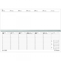 ZETTLER Tischquerkalender GIGANTA XXL 126-0013 1W/2S,