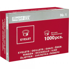 Rapid Öse Eyelet Nr.1 31073113 4mm Messing 1000 St./Pack.,