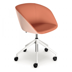 Sedus Konferenzstuhl on spot Cosy uc-801/006 Drehstuhl salmon orange,