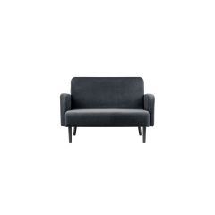 Paperflow Sofa LISBOA LC2PV.01.11 2Sitzer Samt sw/an,