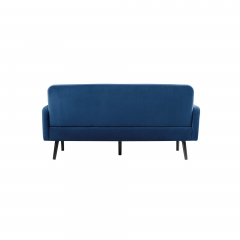 Paperflow Sofa LISBOA LC3PV.01.06 3Sitzer Samt sw/bl,