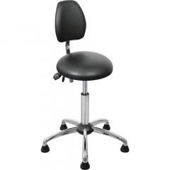 Meychair Hocker 09130 A1R-MED-TG-KL Gleiter Rücken sw,