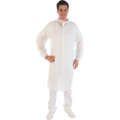 HYGONORM Besucherkittel XXL 274021 PP weiß 100 St./Pack.,
