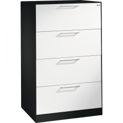 C+P Hängeregistraturschrank Asisto 146223412S10124 A4 2bahnig sgr/rws,