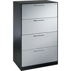 C+P Hängeregistraturschrank Asisto 146223412S10051 A4 2bhg sgr/wsalu,