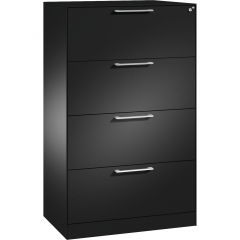 C+P Hängeregistraturschrank Asisto 146023412S10106 A4 2bahnig sgr/sgr,