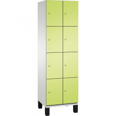 C+P Fächerschrank 4510320S10020 Füße 8Fächer B600mm lgr/cgn,