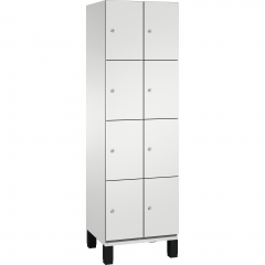 C+P Fächerschrank 4510320S10017 Füße 8Fächer B600mm lgr/lgr,