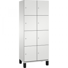 C+P Fächerschrank 4510322S10017 Füße 8Fächer B800mm lgr/lgr,