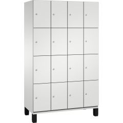 C+P Fächerschrank 4510340S10017 Füße 16Fächer B1200mm lgr/lgr,