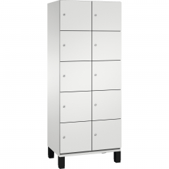 C+P Fächerschrank 4510422S10016 Füße 10Fächer B800mm lgr/lgr,