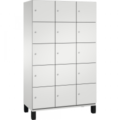 C+P Fächerschrank 4510432S10016 Füße 15Fächer B1200mm lgr/lgr,