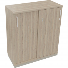 Schiebetürenschrank 3OH B1000xT442xH1133mm si/Eiche Natur,