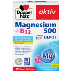 Doppelherz Magnesium 500 +B12 2-Phasen 30St,