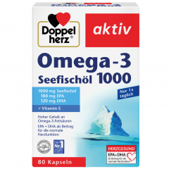 Doppelherz Omega-3 Seefischöl 80St,