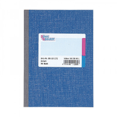 König & Ebhardt Kladde 8615172 DIN A5 liniert 96Blatt blau,