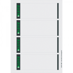 Leitz Ordneretikett 16852085 kurz/breit Papier gr 100 St./Pack.,