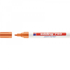 edding Lackmarker 750 4-750006 2-4mm Rundspitze permanent orange,