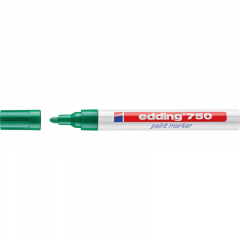 edding Lackmarker 750 4-750004 2-4mm Rundspitze permanent grün,