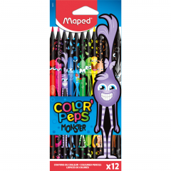 Maped Buntstift Color Peps Black Monster 862612 sort. 12St.,