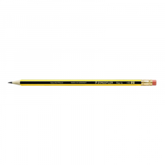 STAEDTLER Bleistift Noris 122-HB HB Radierer gelb/schwarz,