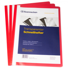 Soennecken Schnellhefter 2960 DIN A4 PP rot 10 St./Pack.,