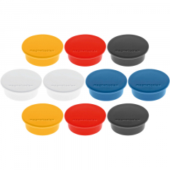 magnetoplan Magnet Discofix Color 1662010 40mm sortiert 10 St./Pack.,