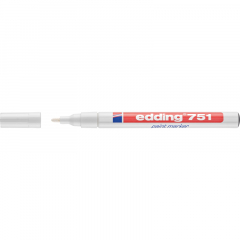 edding Lackmarker 751 4-751049 1-2mm Rundspitze permanent weiß,