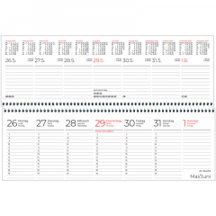 ZETTLER Tischquerkalender 116-0015 1W/2S,