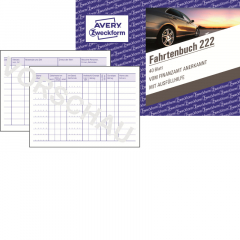 Avery Zweckform Fahrtenbuch 222 DIN A6 quer 56Blatt,