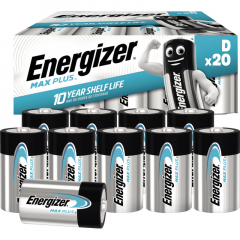 Energizer Batterie Max Plus E301323704 D/Mono/LR20 20 St./Pack.,