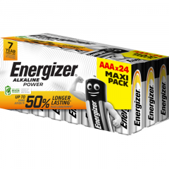 Energizer Batterie Alkaline Power E303271700 AAA 24 St./Pack.,