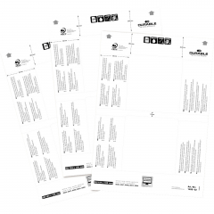 DURABLE Einsteckschild BADGEMAKER 145802 104x110mm weiß 40 St./Pack.,