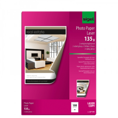 SIGEL Fotopapier LP141 DIN A4 135g hochweiß 100 Bl./Pack.,