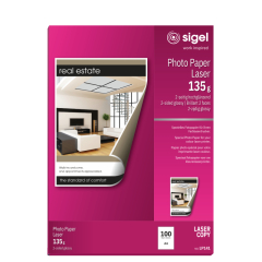 SIGEL Fotopapier LP141 DIN A4 135g hochweiß 100 Bl./Pack.,